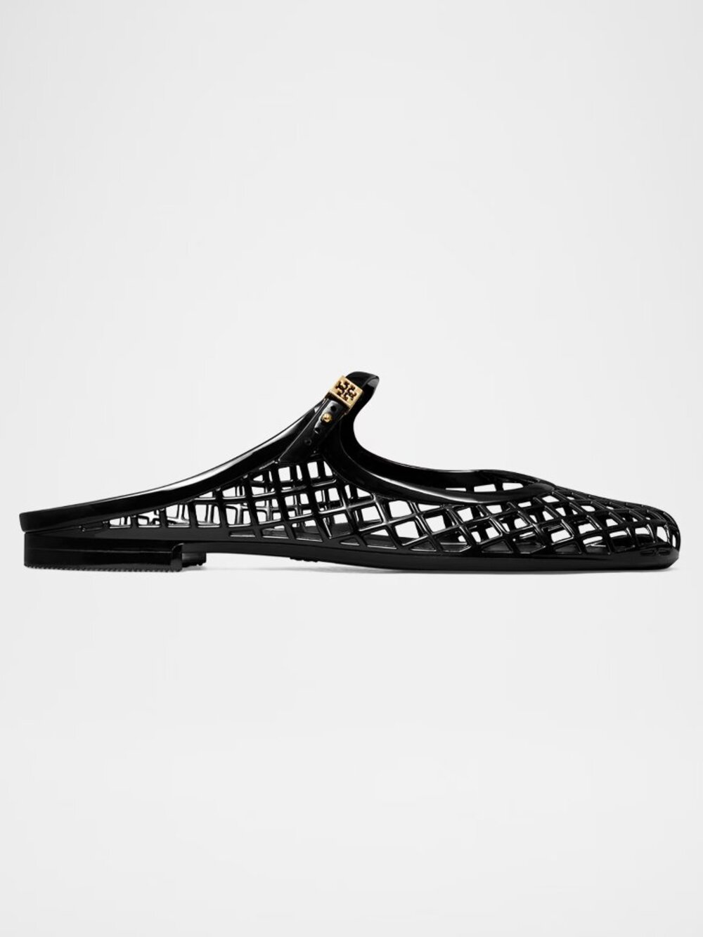 Tory Burch Mellow Jelly Mary Jane Ballerina Mules Black Size 7